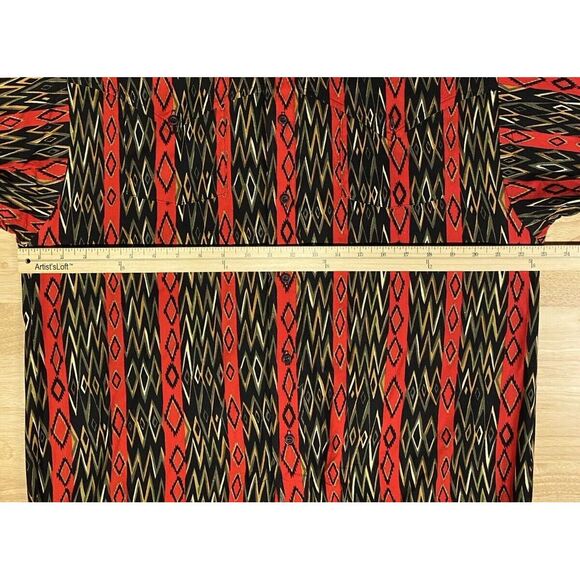 Vtg Panhandle Slim Western Shirt Men's Medium Aztec Southwestern‎ All Over Print - Picture 9 of 12